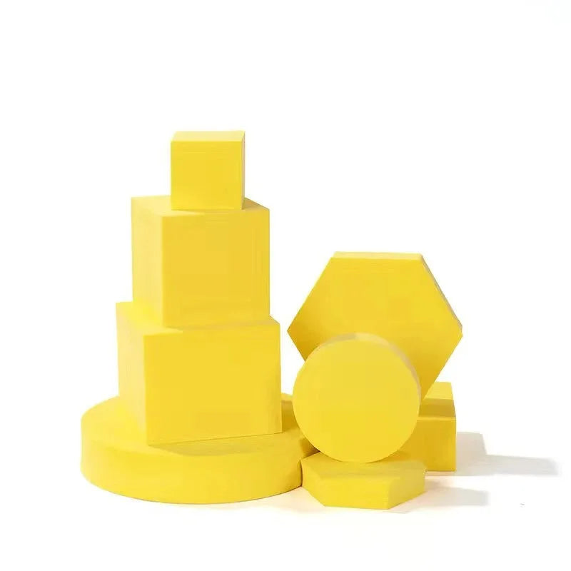 Lot de 8 formes en mousse rigide pour maquillage, accessoires de prise de vue en studio, cubes géométriques, cosmétiques pour rouge à lèvres, accessoires de photographie