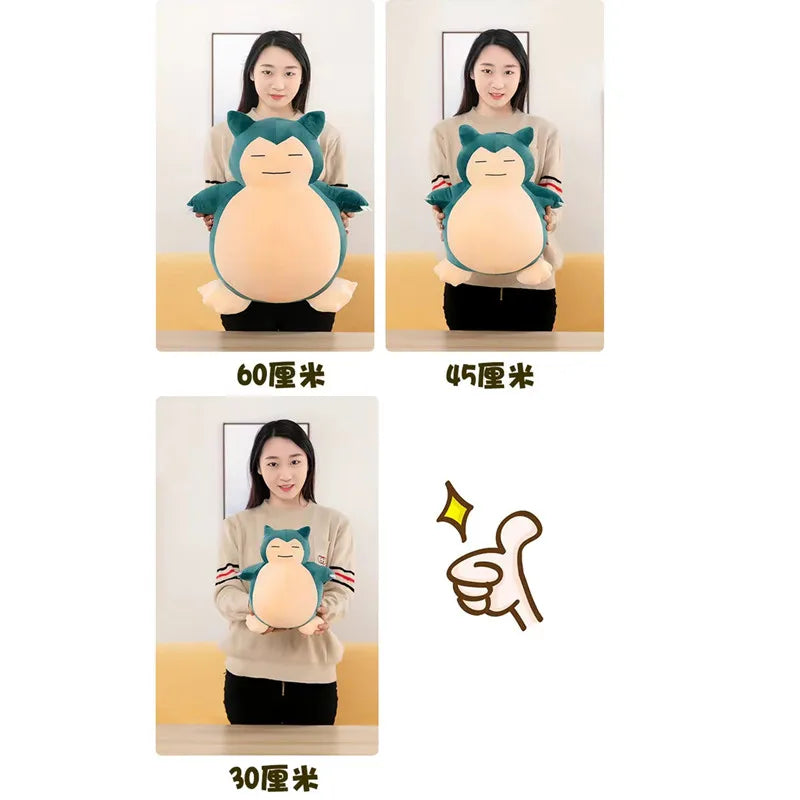 30-60Cm Pokemon Plush Big Size Snorlax Anime Figure High Quality Pet Action Doll Model Plush Stuffed Toy Children Christmas Gift