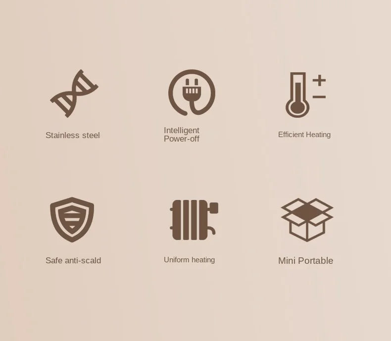 Chauffe-eau électrique portable 110 V/220 V, appareil de chauffage rapide