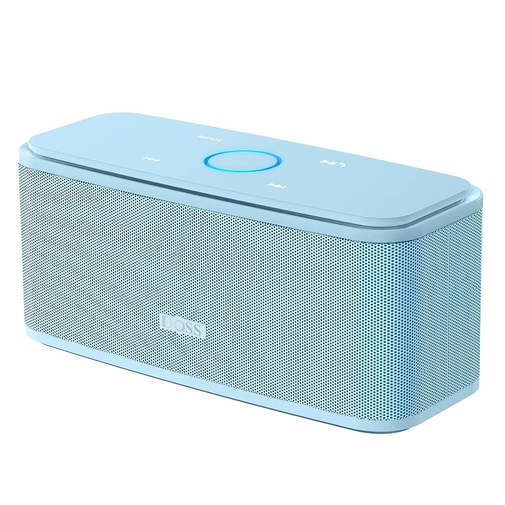 Altavoz Bluetooth DOSS SoundBox, control táctil, sonido HD de 12 W, resistencia al agua IPX5, micrófono integrado, manos libres.