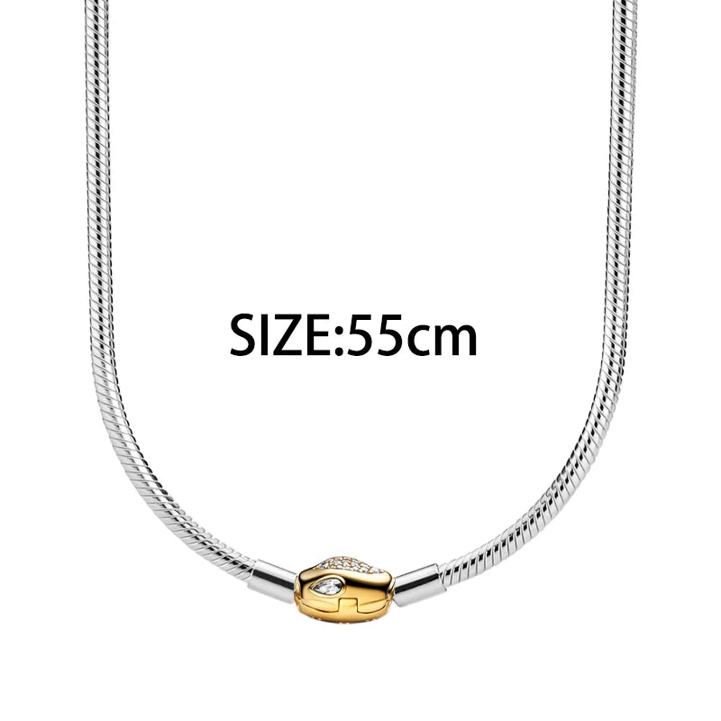 925 Silver Valentine's Day Snake Year Series Pendant Suitable for 925 Sterling Silver Original Women's Bracelet DIY Jewelry Gift - Lootquake