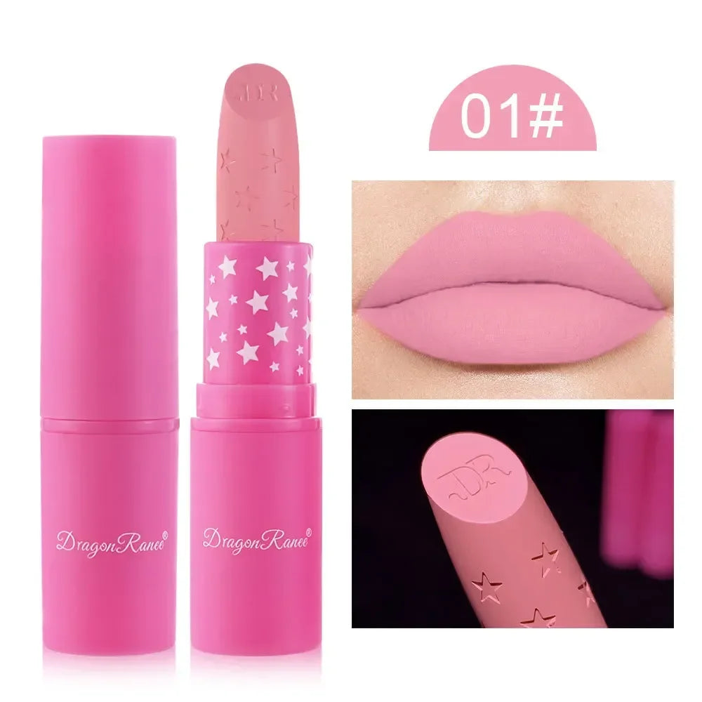 9 Colors Velvet Matte Lipsticks Pencil Waterproof Long Lasting Sexy Nude Pink Lip Stick Non-Stick Cup Makeup Lip Tint Cosmetics