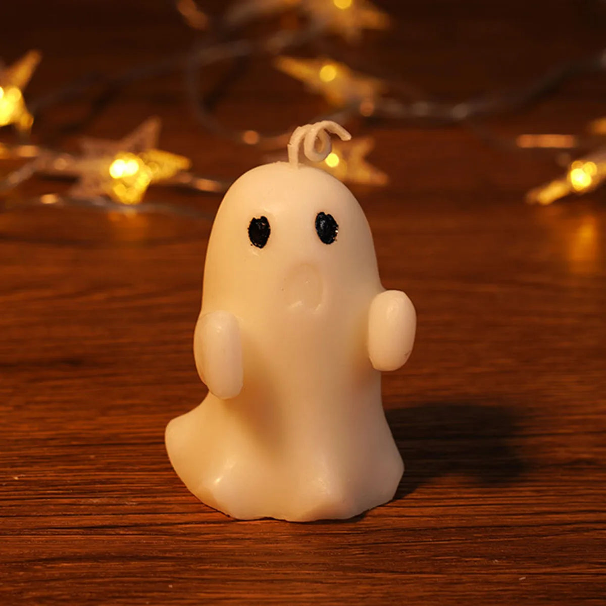 Halloween White Ghost Fragrance Candle Horror Gift Candle Tea Lantern Gothic Room Decoration Dining Table Party Bedroom