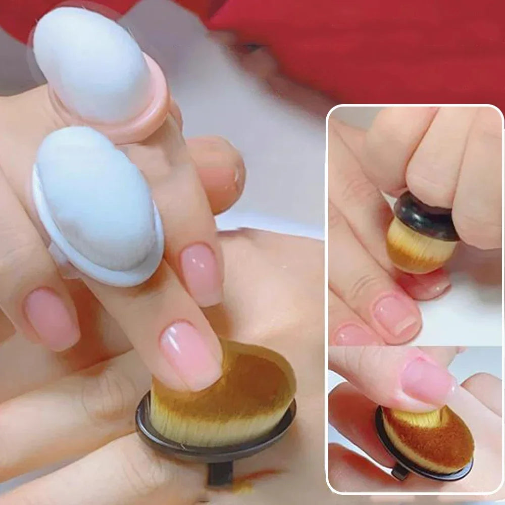 Cepillo profesional para polvo de uñas, cepillo para arte de uñas, herramienta de limpieza para quitar esmalte de gel, pinceles de maquillaje de belleza, accesorios de manicura