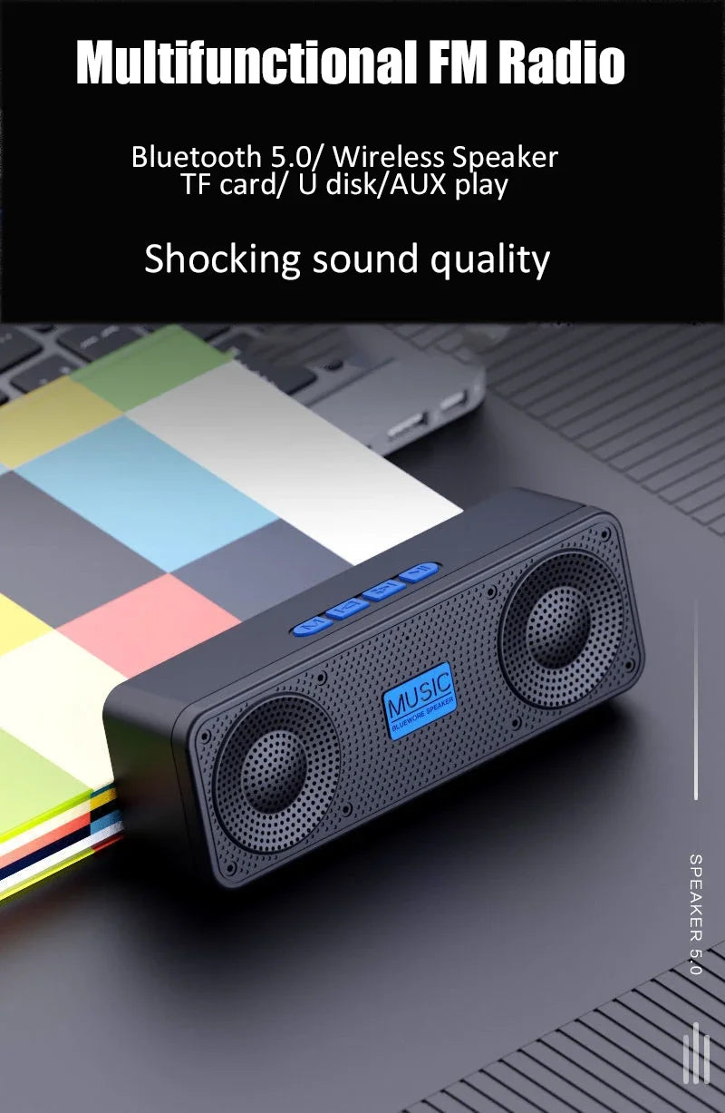 Altavoz inteligente creativo inalámbrico Bluetooth S18, audio para teléfono móvil, computadora, subwoofer para exteriores, radio conveniente