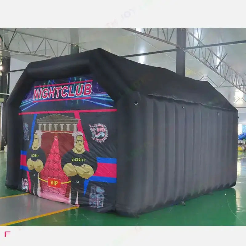 7x5m Disco Light N Fog Machine Black Cube Blow Up Bar Tent Inflatable Nightclub Portable Inflatable Party Tent Free Air Shipping - Lootquake