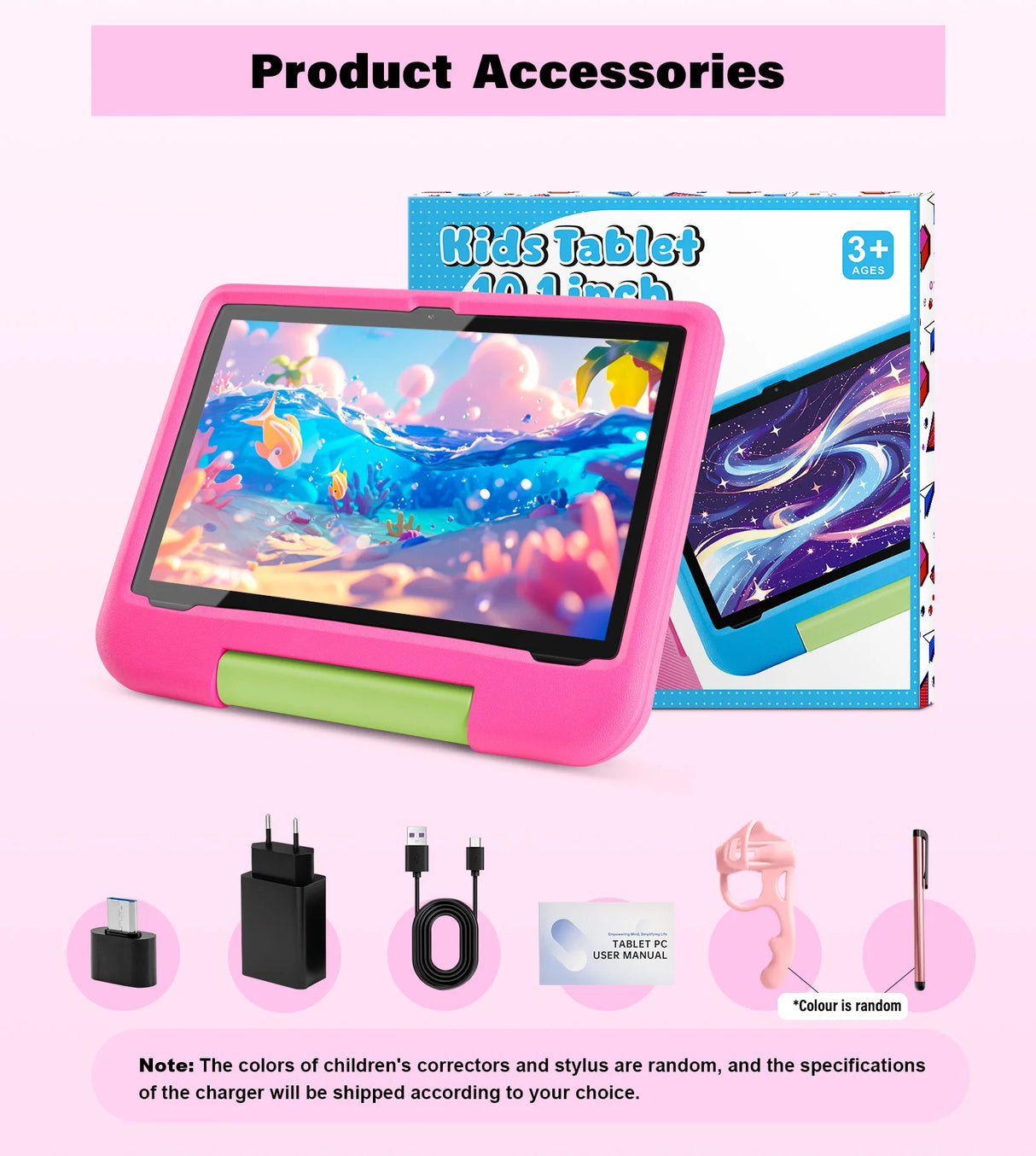 Tablette PC ANRY 10,1 pouces Android 15, 8 Go (4 + 4 extensibles), RAM 64 Go, écran HD, double caméra IPS, 5G, Wi-Fi, 6 tablettes, cadeau pour enfants