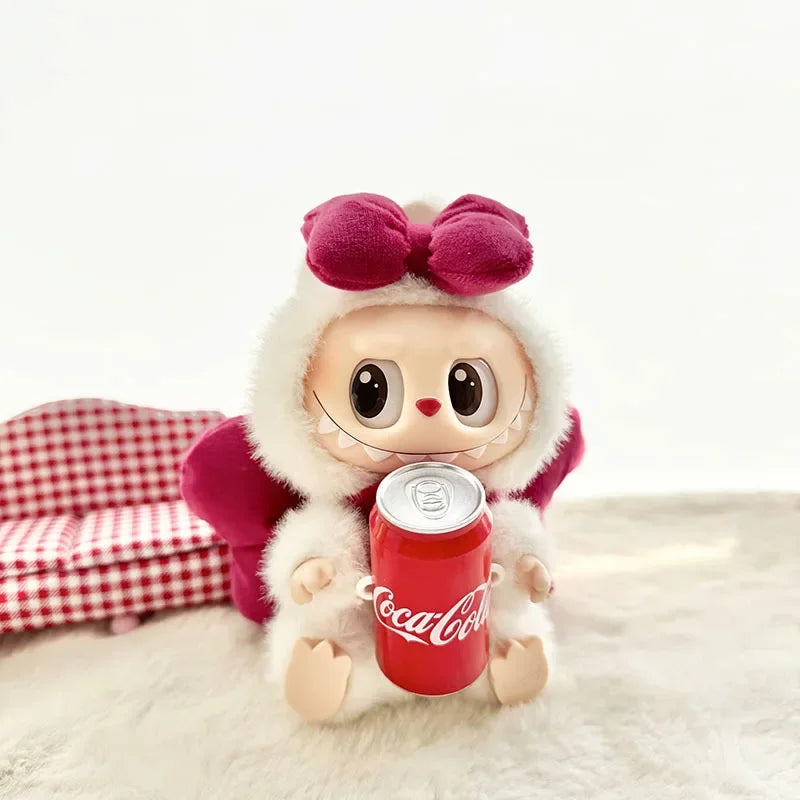 Labubu 17cm Clothes II Idol Dolls Sitting Party The Monster Outfit Accessories Clothing DIY Gift Happiness Angel Bowknot FM28B