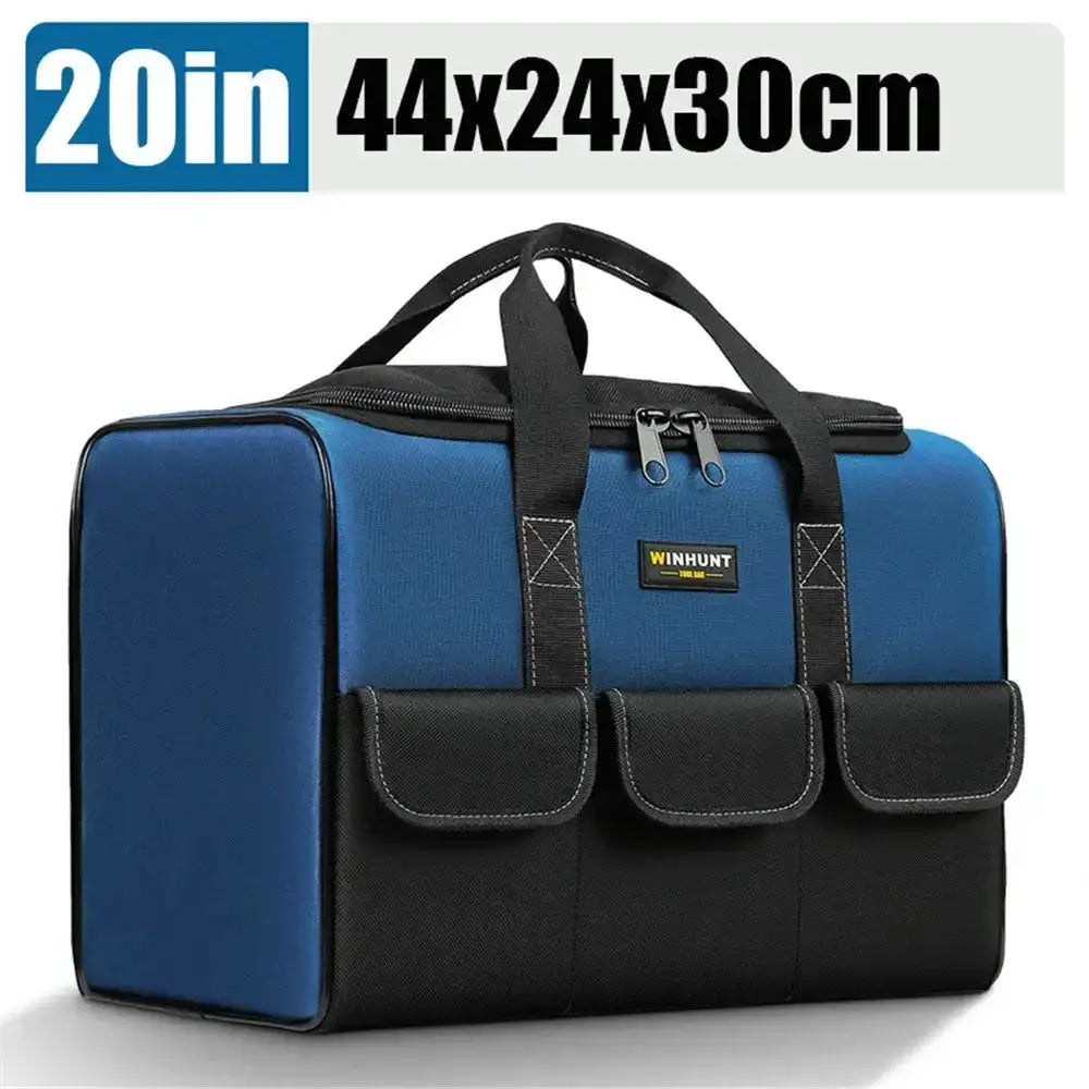 New Square Tool Bag with 30% More Capacity Waterproof Multi Pockets Tool Organizer Tool Pouch for Electrician Tools - Lootquake