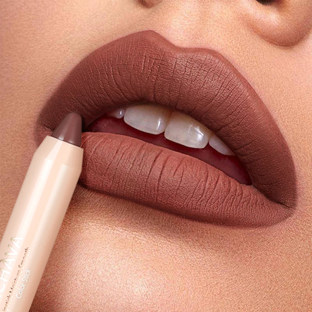 Long Lasting Hydrating Lipstick - Natural Look, Creamy Texture, All Skin Types Compatible, High Pigment Range with Brown, Moistu