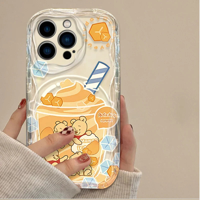 Funda de Disney Winnie the Pooh con diseño de oso de Tarta de Fresa para iPhone