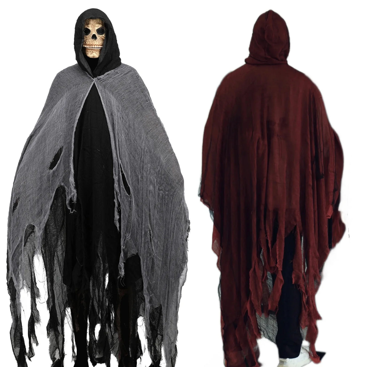 Halloween costume horror ghost clothes adult zombie cloak wizard robe wear secret room death dress up costume cloak