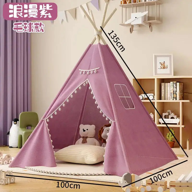 Tente pour enfants, maison de jeu intérieure, tipi portable et pliable, tente de jeu pour filles et garçons