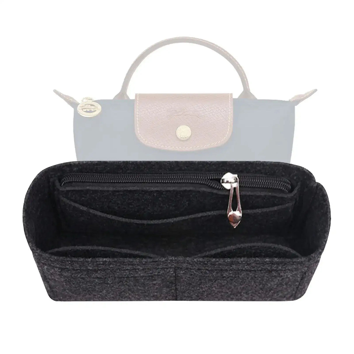 Felt Insert Bag Organizer Bag In Bag For Handbag Purse Organizer for Longchamp Mini Shoulder Bag - Lootquake