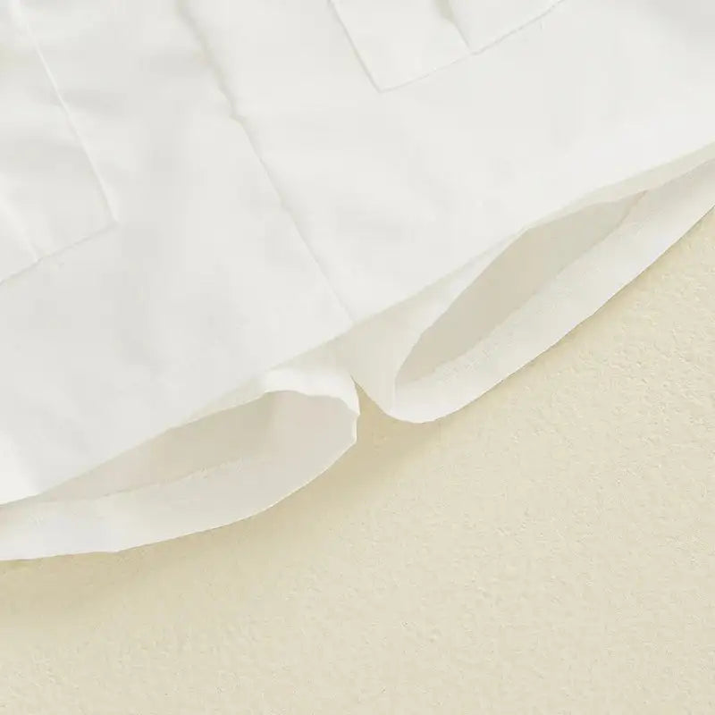 Adorable Baby Girl Sleeveless Top and Shorts Set with Cute Butterfly Print for Summer Outfit 2 Pieces Set - Lootquake