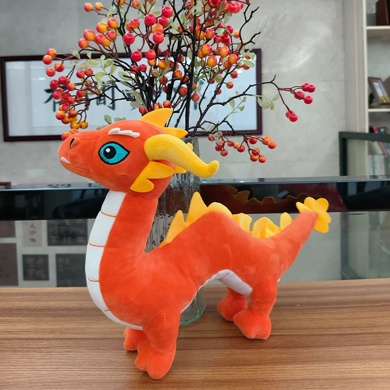 Cute Green Dragon Plush Toy, Stuffed Animal Dinosaur Doll, Christmas Halloween Thanksgiving Day Easter New Year Gift - Lootquake