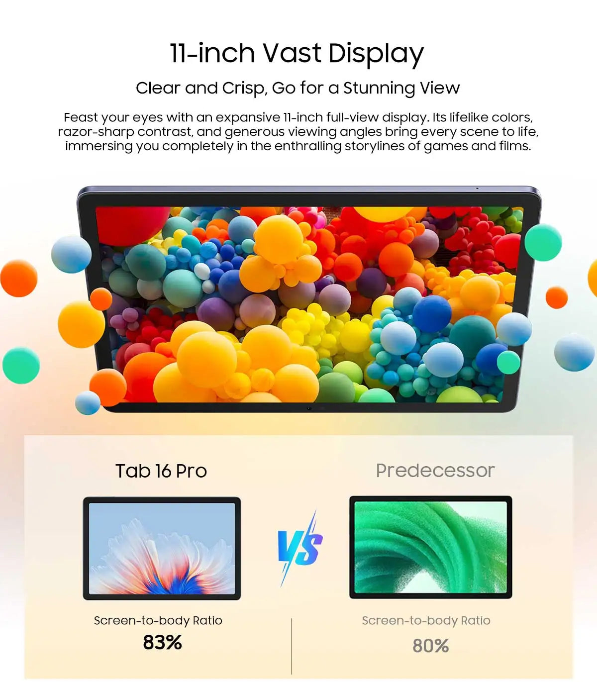 Tablette PC Blackview Tab 16 Pro 11'' FHD+ T616 Octa Core 24 Go (8+16) RAM 256 Go ROM 7700 mAh 4G Tablettes Android 14