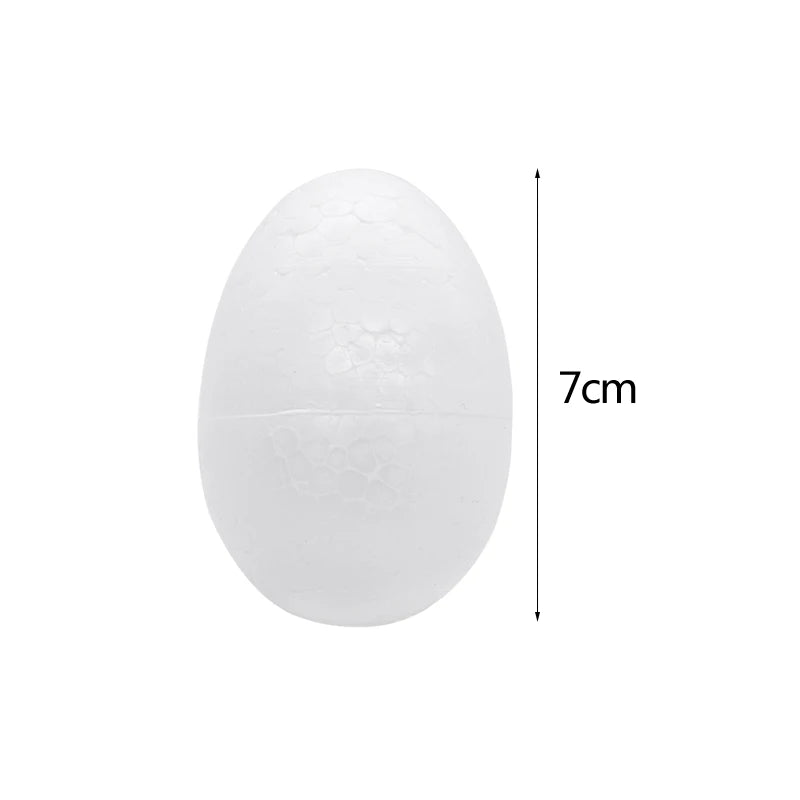 10/20pcs 5/7/9cm Easter Foam Egg Polystyrene Styrofoam Foam Egg Ball DIY Painting Bird Pigeon Eggs Eatser Party Decor Kids Favor - Lootquake
