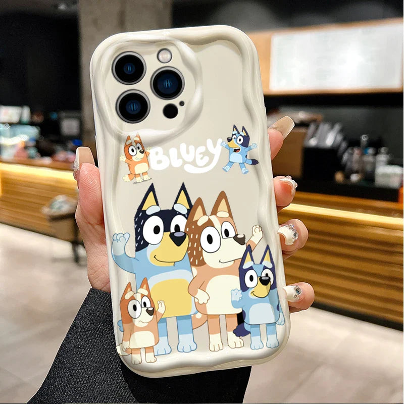 Cartoon Dog Soft White Phone Case For iPhone