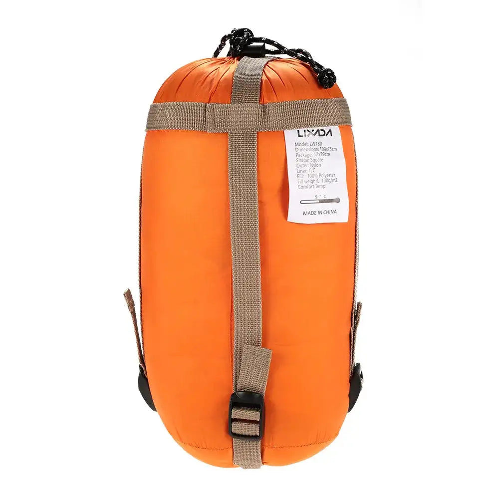 Saco de dormir portátil para exteriores Lixada de 190 x 75 cm, para acampar, viajar, senderismo, multifunción, ultraligero, 680 g, para mochileros.