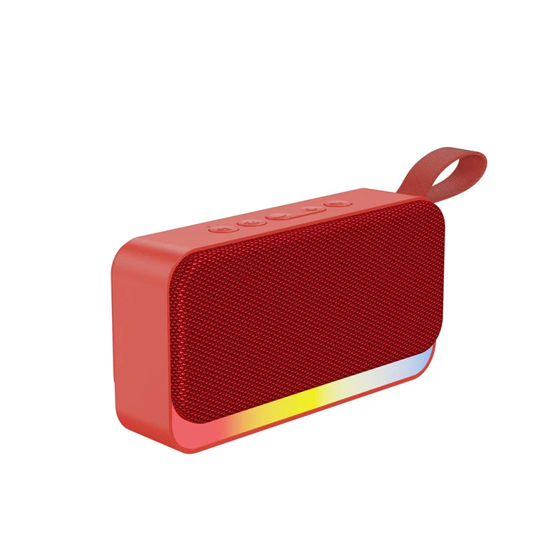 Altavoz Bluetooth Xiaomi portátil inalámbrico con inserción de tarjeta, memoria USB, luz RGB, regalo, pequeño altavoz de tela (2025)