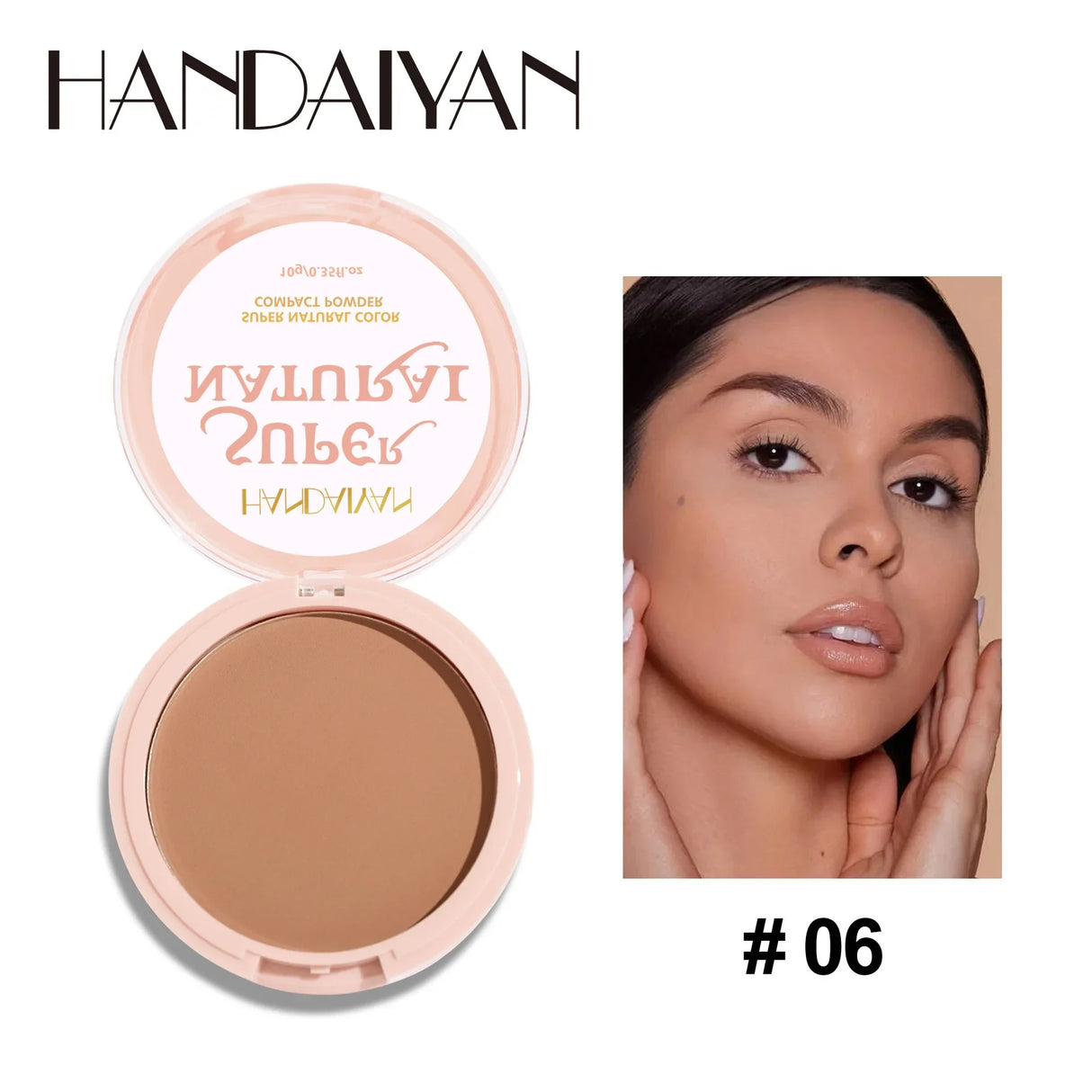 8 Colors Matte Face Pressed Powder 24 Hours Oil Control Natural Foundation Brightening Full Coverage Setting Powder Face Makeup