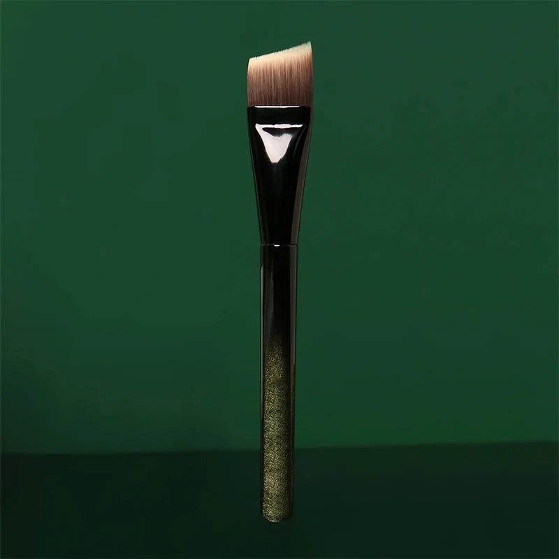 Brocha para base de maquillaje, brocha para base de maquillaje en polvo de color degradado, brocha para tratamiento en ángulo biselado, herramientas profesionales de belleza, brocha de maquillaje