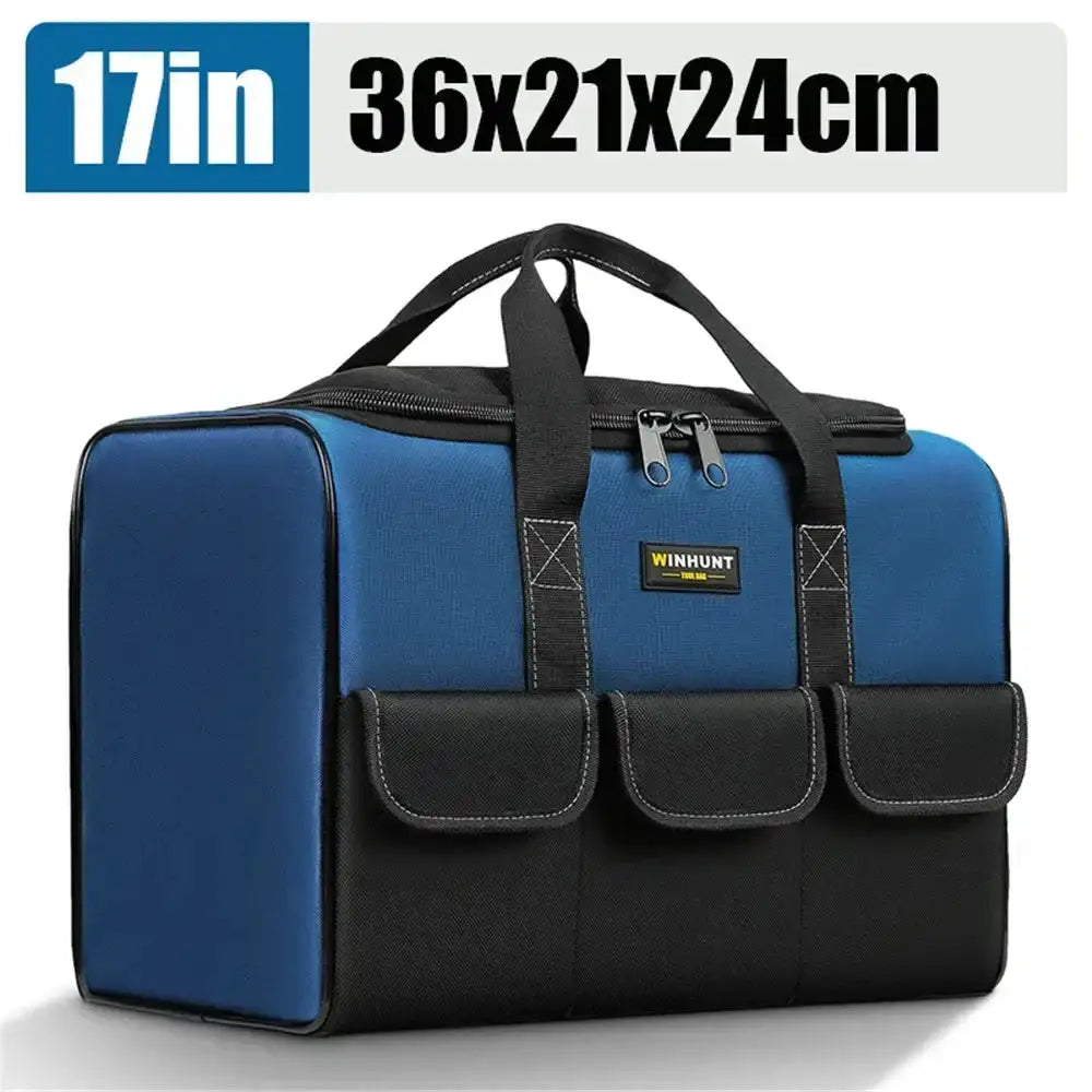 New Square Tool Bag with 30% More Capacity Waterproof Multi Pockets Tool Organizer Tool Pouch for Electrician Tools - Lootquake