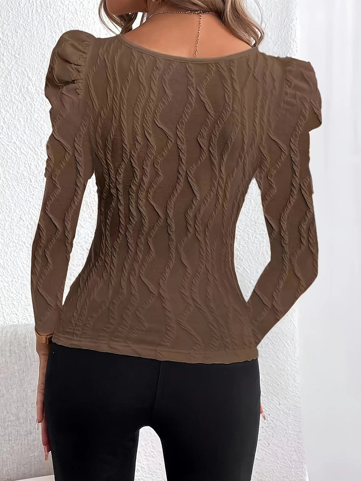 Elegant Casual Woman T-Shirt Fashion Loose T-Shirt Woman Temperament Long sleeve T-Shirt Holiday Weekend - Lootquake