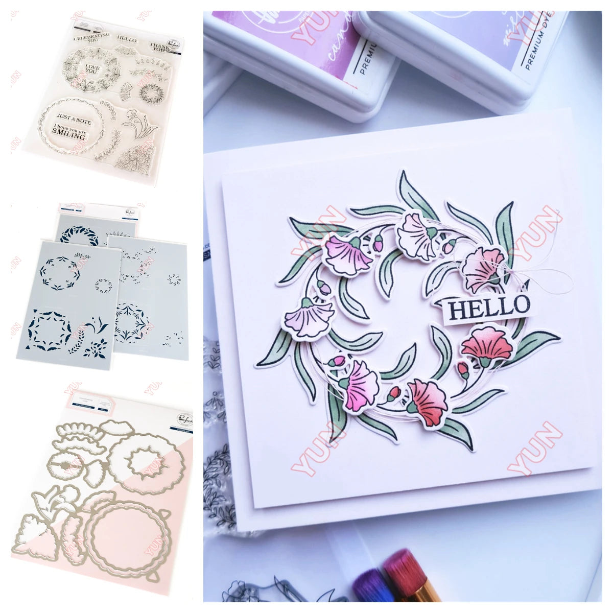 Février 2025 Nouvelles matrices de découpe en métal à motif floral rose, pochoir, ensemble de feuilles chaudes, bricolage, scrapbooking, carte, gaufrage fait main