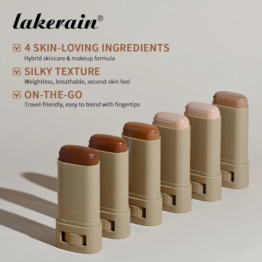 Stick Foundation Balm Serum Boosted Skin Tint Foundation Stick Smooth Plumper Hight Coverage Travel Bronze Foundation Stick Make