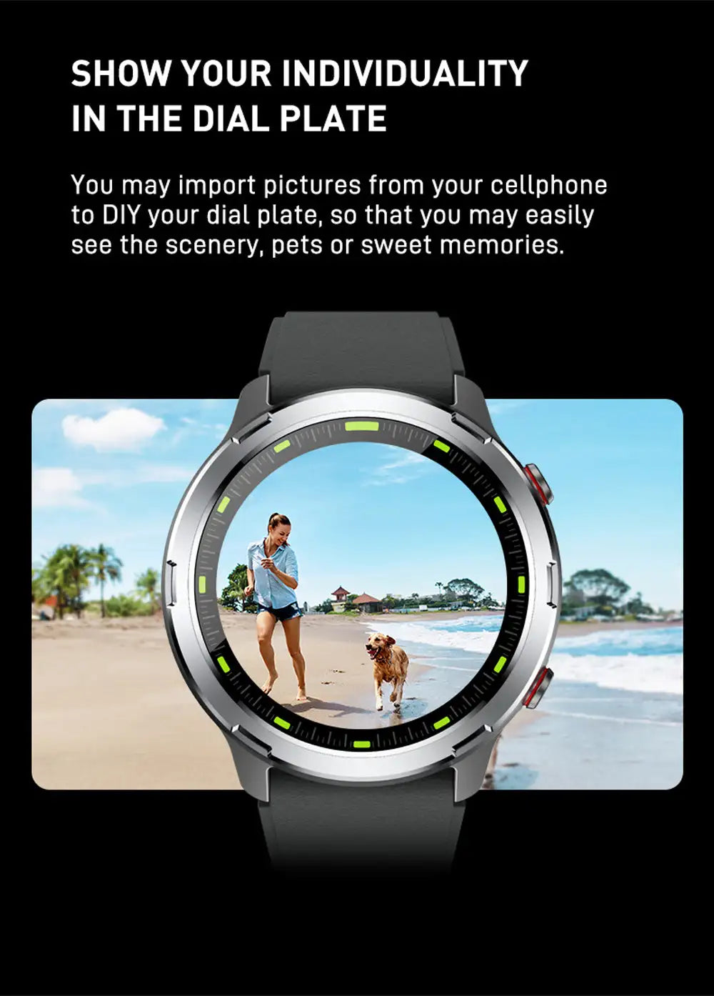 Outdoor Compass GPS Positioning Smartwatch Sports Health Fitness Detection IP68 Waterproof Multi-sport Music Control Smart Watch - Lootquake