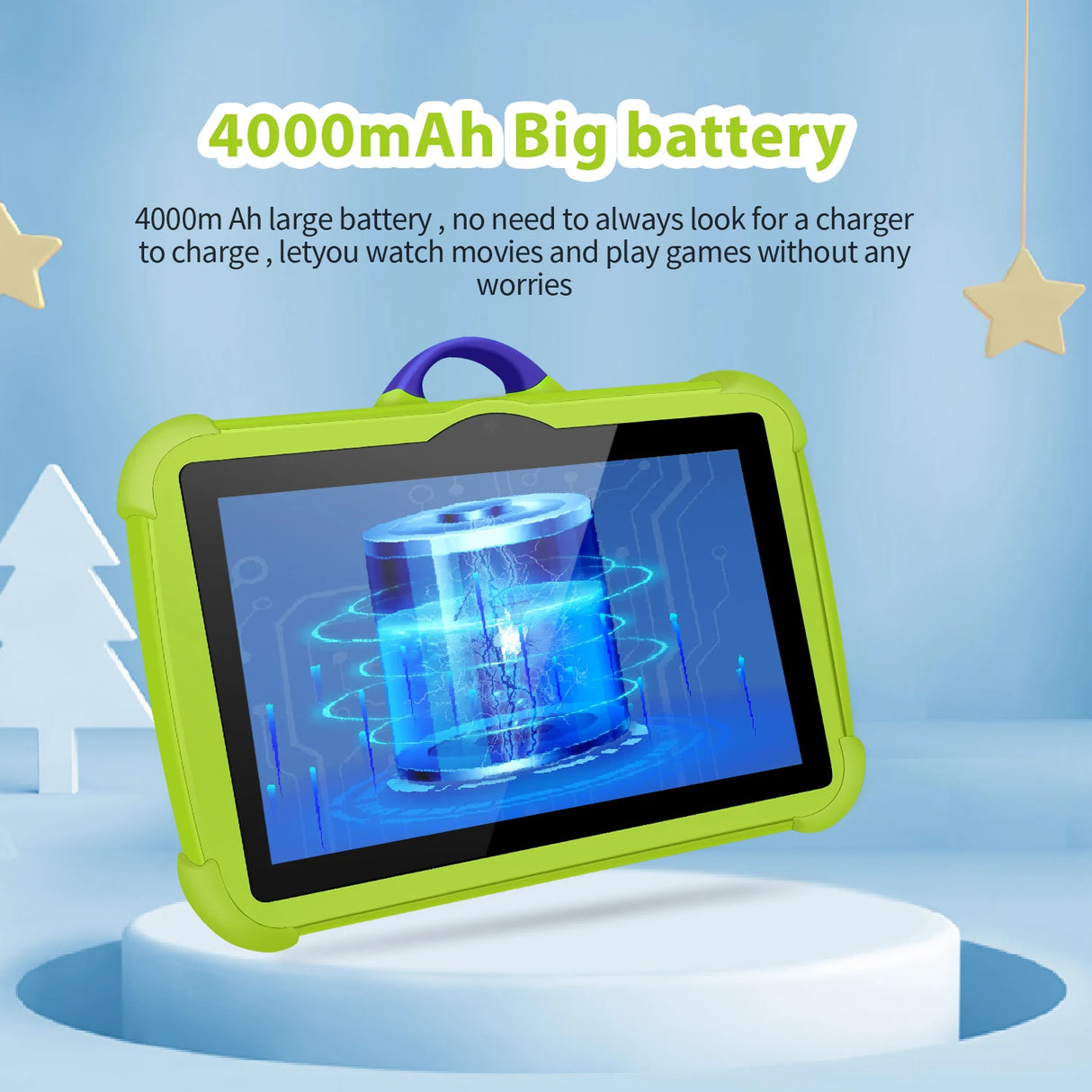 Tableta 5G WiFi de 7 pulgadas para niños, nueva tableta educativa de aprendizaje, cuatro núcleos, 4 GB de RAM, 64 GB de ROM, cámaras duales, Android 13, 2025