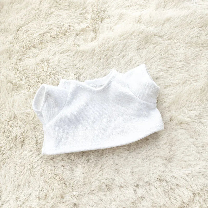 Ropa para muñecas Labubu, conjunto de policía, camiseta de verano, muñecas Labubu I II Idol de 15/17 cm, ropa para sentarse, accesorios de fiesta, regalos DIY