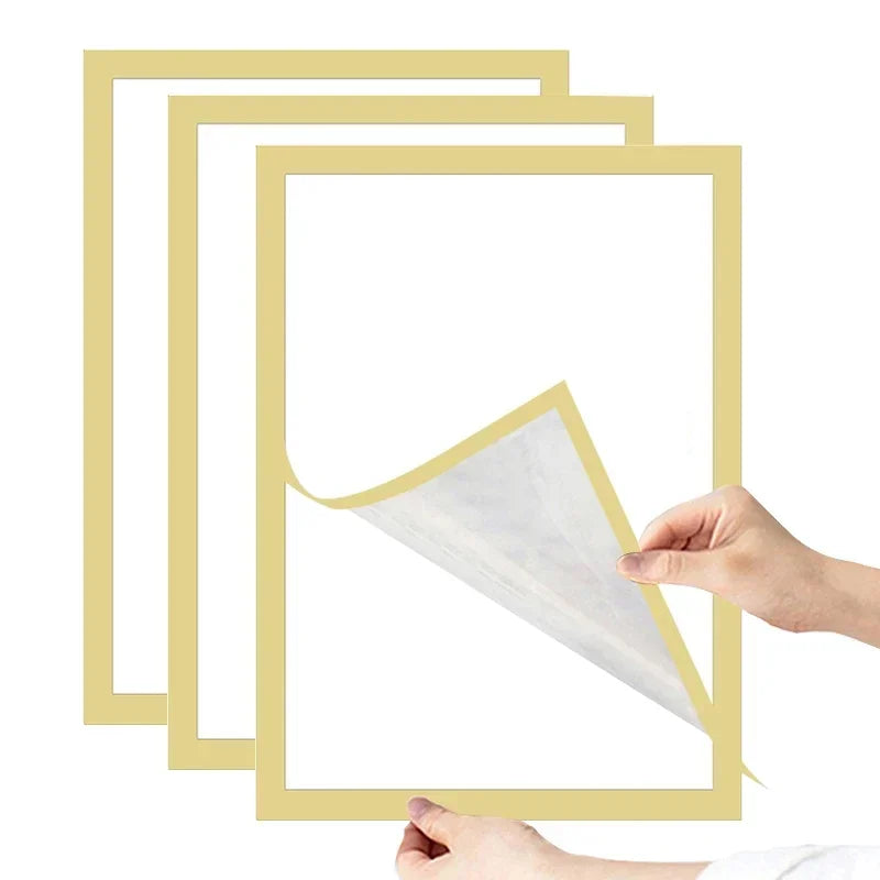 Marco de fotos magnético negro A4/A5/A6, columna publicitaria, columna publicitaria, marco de póster suave autoadhesivo, carpeta de certificados