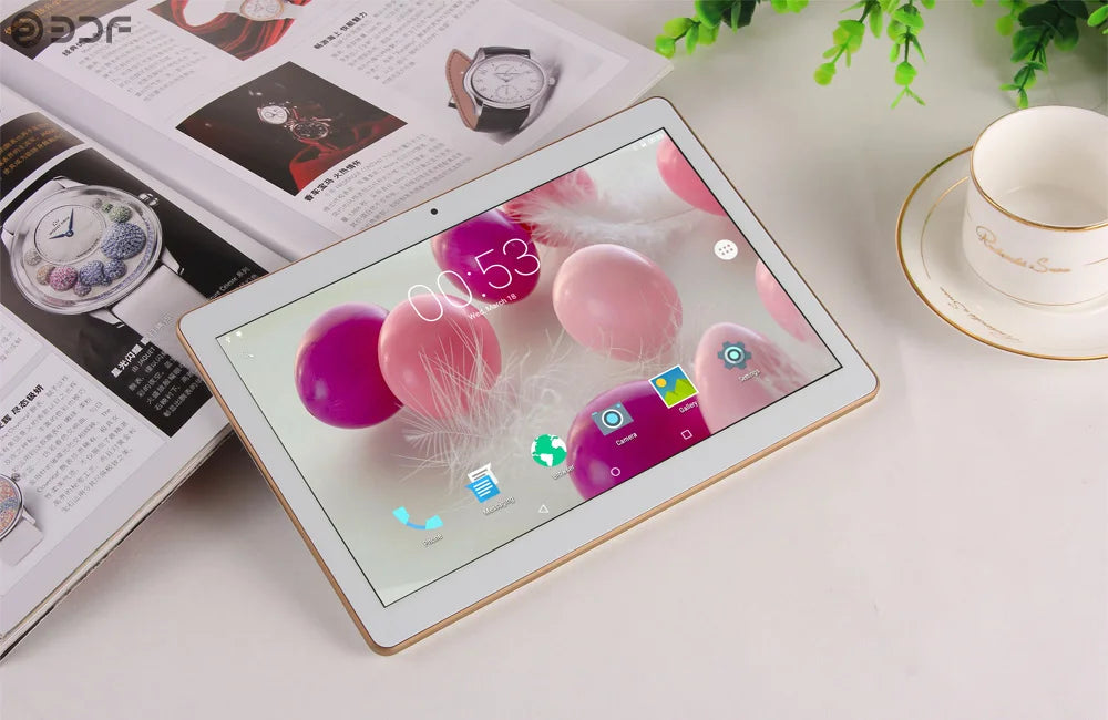 Nouvelle version mondiale : tablette PC 10 pouces, 4 Go de RAM, 64 Go de ROM, Octa Core, double 3G, appels téléphoniques, Wi-Fi, Bluetooth, Google Play, tablettes Android