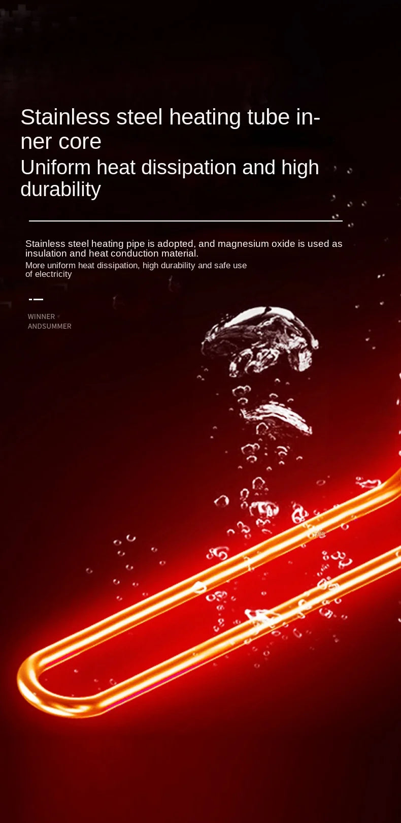 Chauffe-eau électrique portable 110 V/220 V, appareil de chauffage rapide