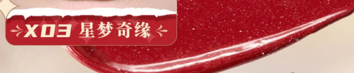 CUTE RUMOR Rouge à lèvres de Noël Petit Chaperon rouge Rouge à lèvres Lapin Brume velours Mat Fin Brillant à lèvres scintillant