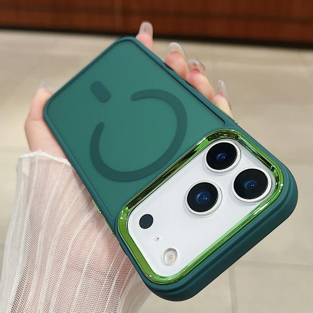 Funda ultrafina transparente para iPhone con carga inalámbrica Magsafe