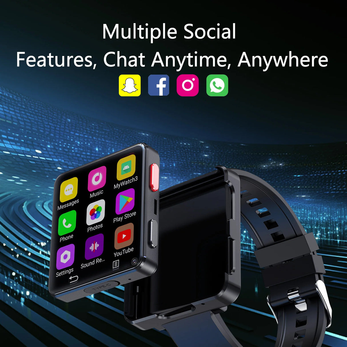 S998 4g Smart Watch 2025 Watches For Men Women With Bluetooth Wifi Android Sim Waterproof Camera Outdoor Smartwatch For Android