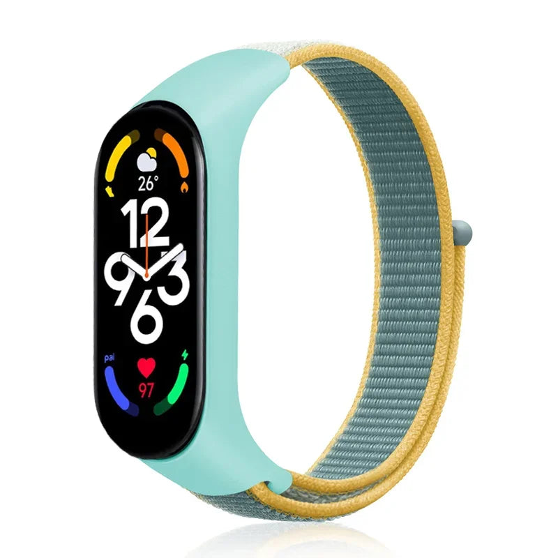 Correa de nailon para Xiaomi Mi Band 7-7 NFC, repuesto de pulsera deportiva para Mi Band 7, 6, 5, 3 y 4
