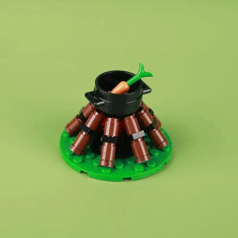 Military Building Blocks Solider Figures Gifts Weapons Tent Bonfire Field Tent Roast Chicken Siege Vehicle Camp Facilities Toys - Lootquake