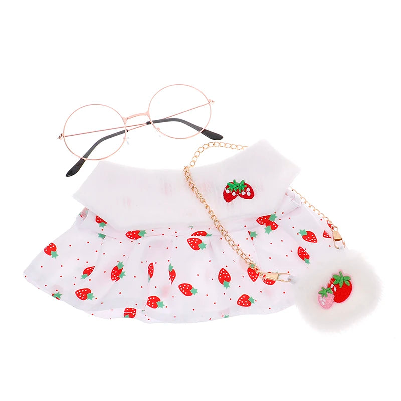 1PC Doll Clothes Dress Glasses Bags for 30cm Duck Plush Dolls Accessories - Lootquake