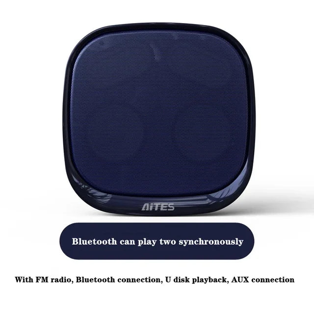 Altavoz Bluetooth de pared con interconexión TWS, batería incorporada de 4400 mAh, estéreo portátil, subwoofer estéreo envolvente 3D inalámbrico.