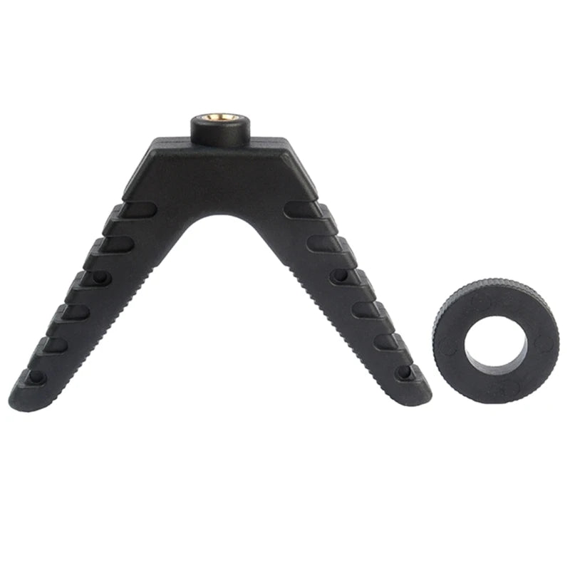 Trípodes para cámara con soporte de yugo táctico de alta resistencia para exteriores, bípodes para cámara de camping, soporte de plástico 69HD