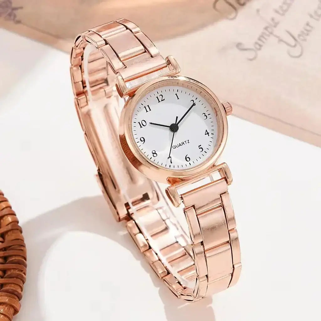 Luxury Wrist Watches for Women Fashion Analog Quartz Watch Stainless Steel Strap Ladies Watch Casual Digital Bracele Watch - Lootquake