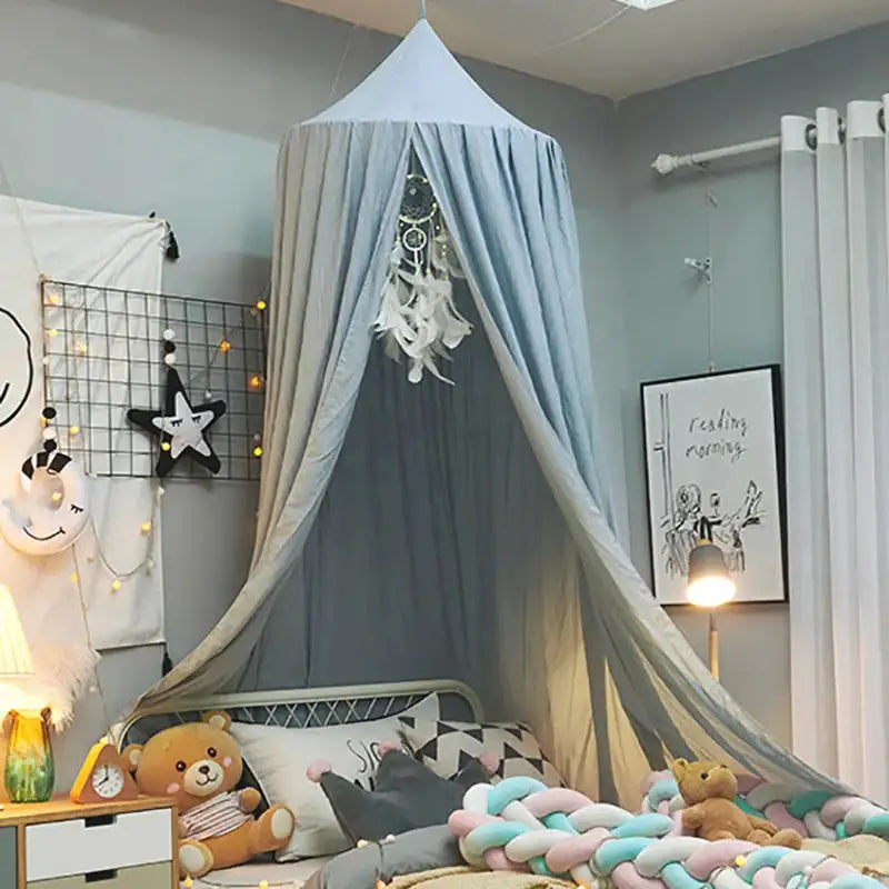 Kids Mosquito Net Baby Crib Curtain Hanging Tent Bed Decor Girl Princess Hanging Bed Canopy Living Corner Play Reading NookDecor - Lootquake