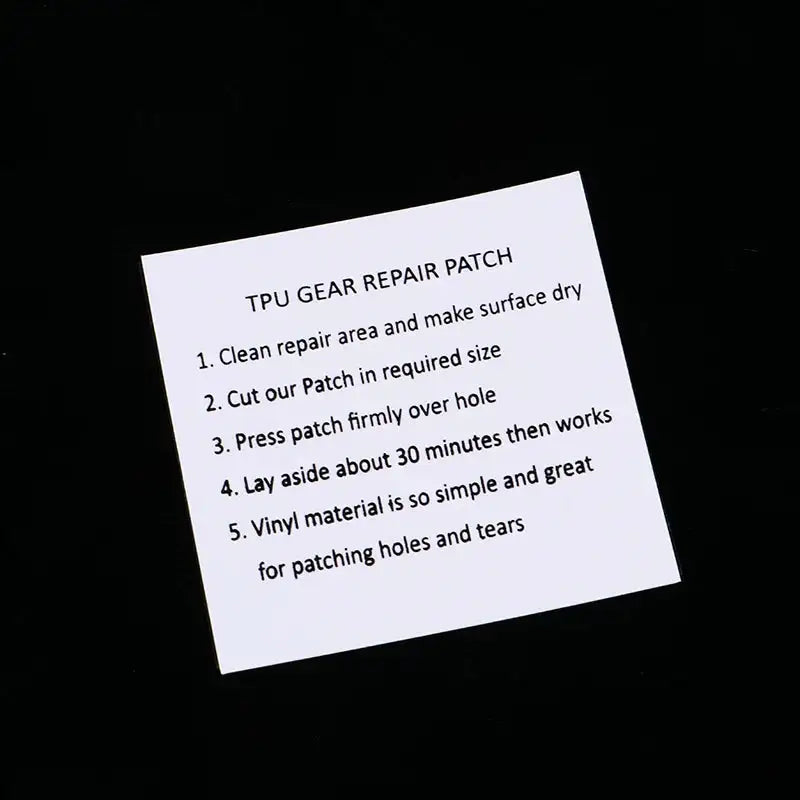 5Pcs Repair Tape TPU Waterproof Transparent Self Adhesive Inflatable Toy Pool Patches Outdoor Tent Jacket Patch Accessories - Lootquake