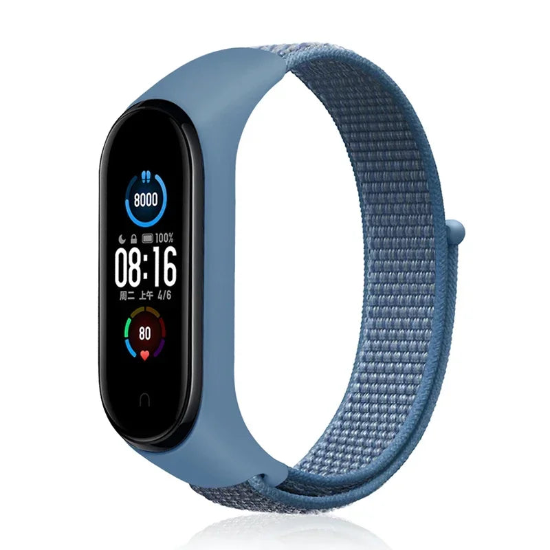 Bracelet For Mi Band 6 7 Strap Nylon Sport loop watch Belt Pulseira Correa Mi band 4 Wristband for xiaomi Mi band 5 4 3 Bracelet - Lootquake