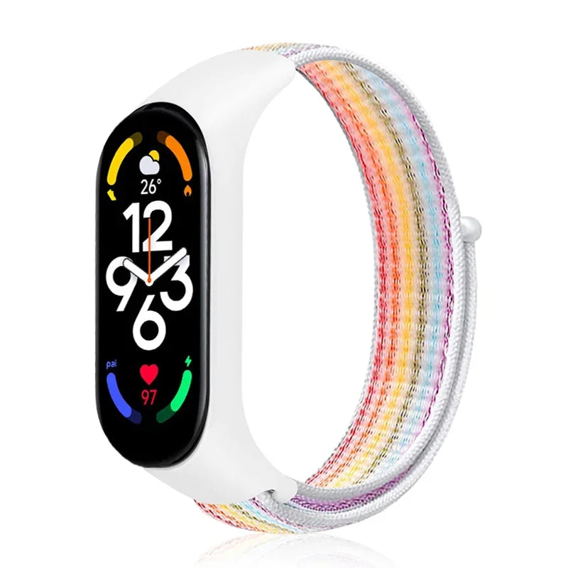 Nylon loop For Xiaomi Mi Band 7-7 nfc smartwatch Wristband Sports Miband7 Correa Replacement Bracelet smart band 7 6 5 3 4 Strap - Lootquake